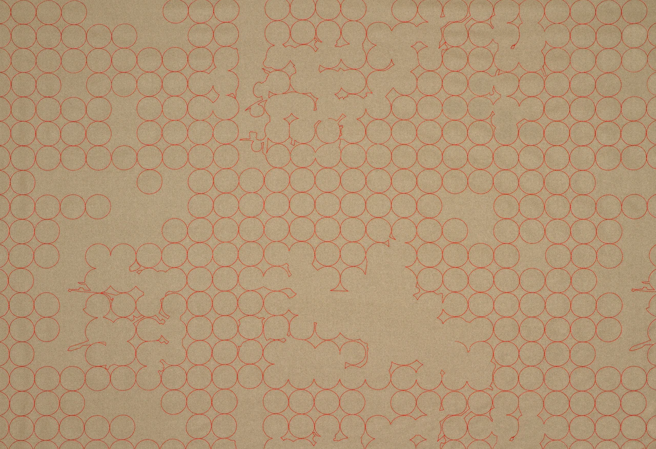Taupe/Crimson